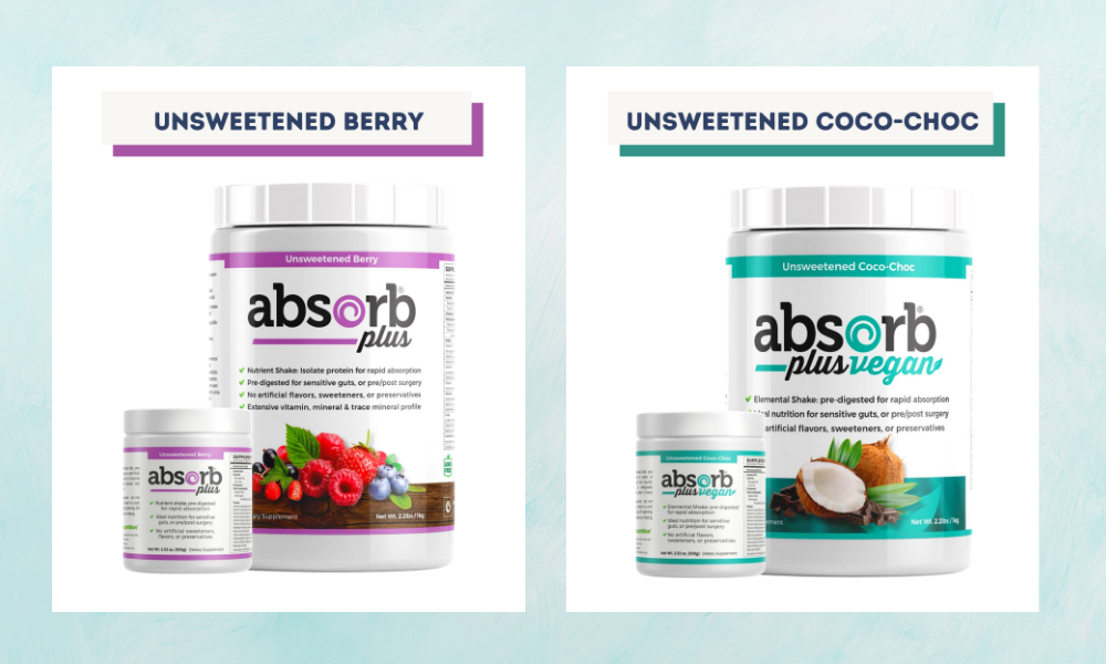 NEW flavors – unsweetened Absorb Plus! NEW flavors – unsweetened Absorb Plus!