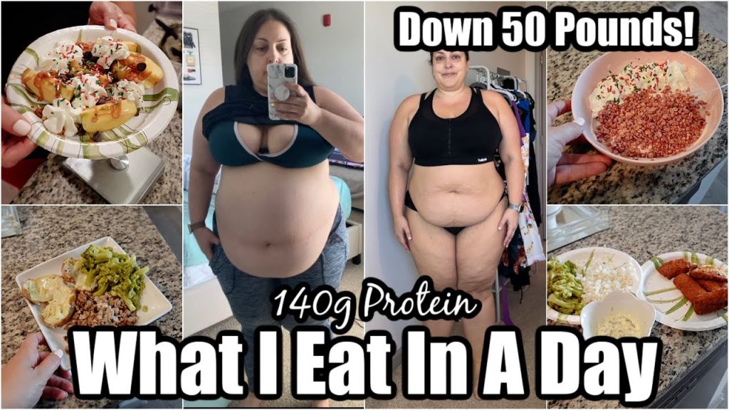 WHAT I EAT IN A DAY TO LOSE WEIGHT | 50 LBS WEIGHT LOSS | HIGH PROTEIN MEAL IDEAS