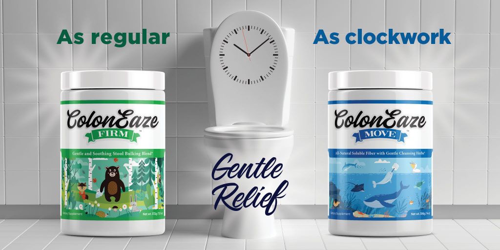 ColonEaze FIRM & MOVE against diarrhea or constipation ColonEaze FIRM & MOVE against diarrhea or constipation