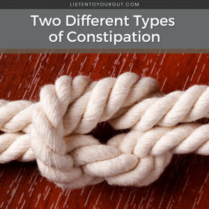 Two different types of constipation Two different types of constipation