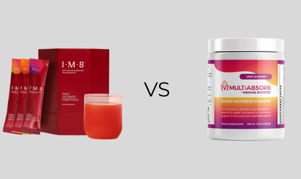 MultiAbsorb Immune Booster VS IM8 Daily Ultimate Essentials Pro MultiAbsorb Immune Booster VS IM8 Daily Ultimate Essentials Pro